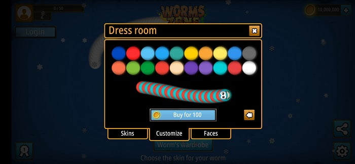 Worms Zone .io - Voracious Snake MOD APK v1.4.1-a ( Unlimited money)