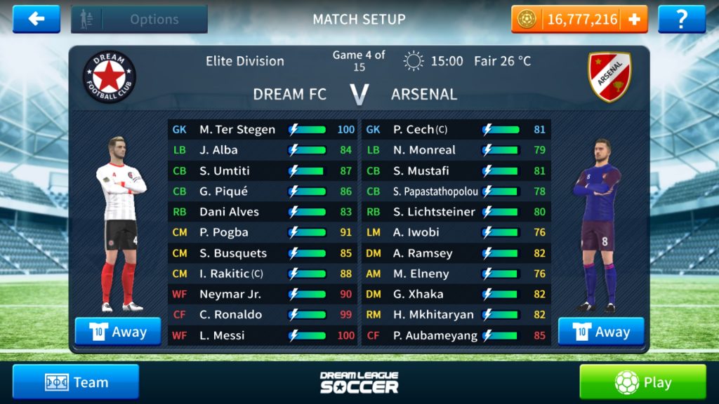 วิธีการเล่นเกม Dream League Soccer 2019 สำหรับรุ่น MOD
