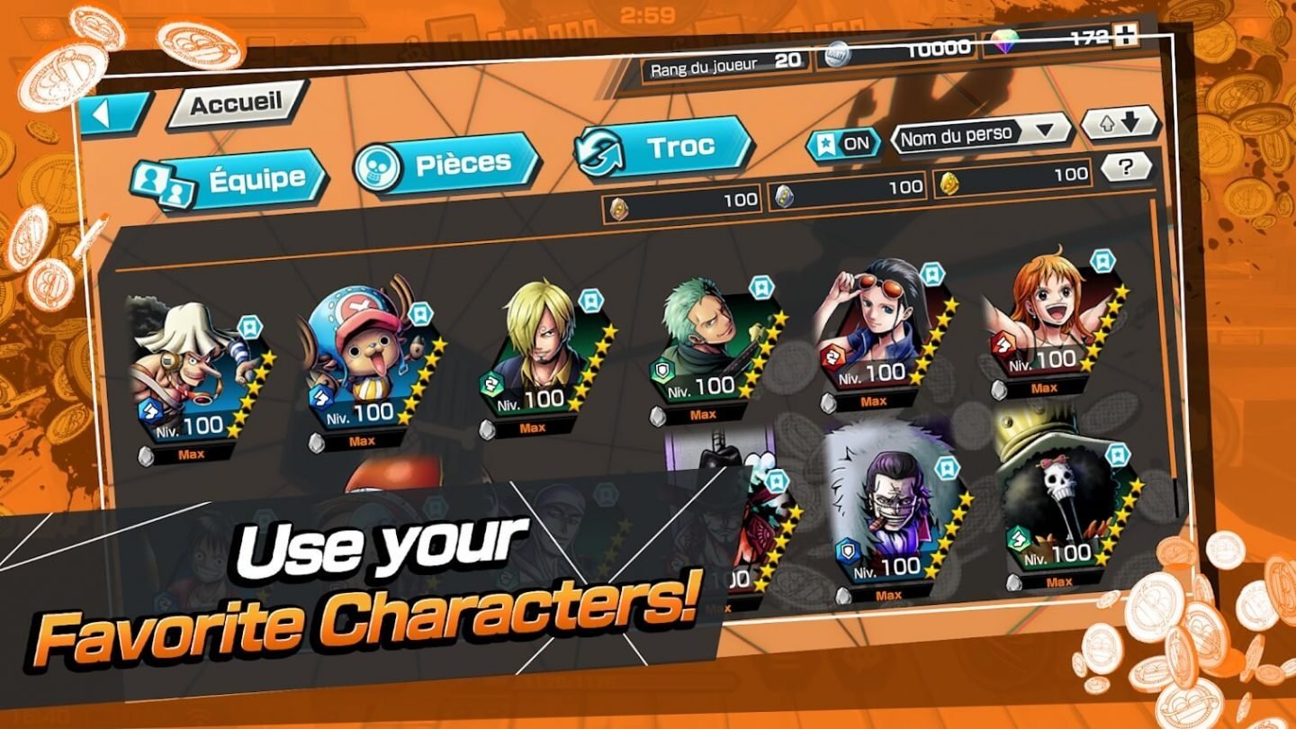 ดาวน์โหลด One Piece Bounty Rush MOD APK 40200 (Dumb Als, No Skill CD