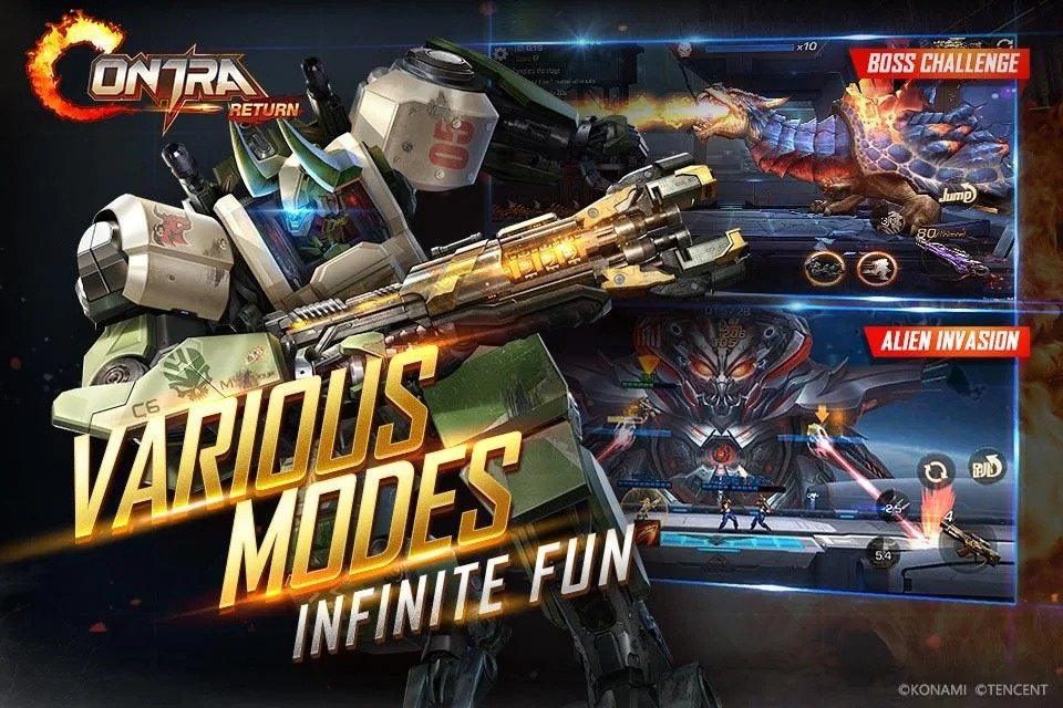 Garena-Contra-Return-weapons Garena-Contra-Return-weapons